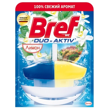 Блок для унітазу Bref Середземноморський лимон 50мл - купити, ціни на Cупермаркет "Харків" - фото 2