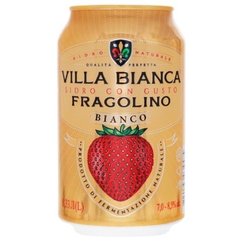 Villa Bianca Fragolino Bianco Cider 7-8.5% 0.33l - buy, prices for ULTRAMARKET - photo 1