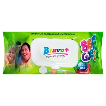 Bravo Wet Wipes with Valve 120pcs - buy, prices for Vostorg - photo 1