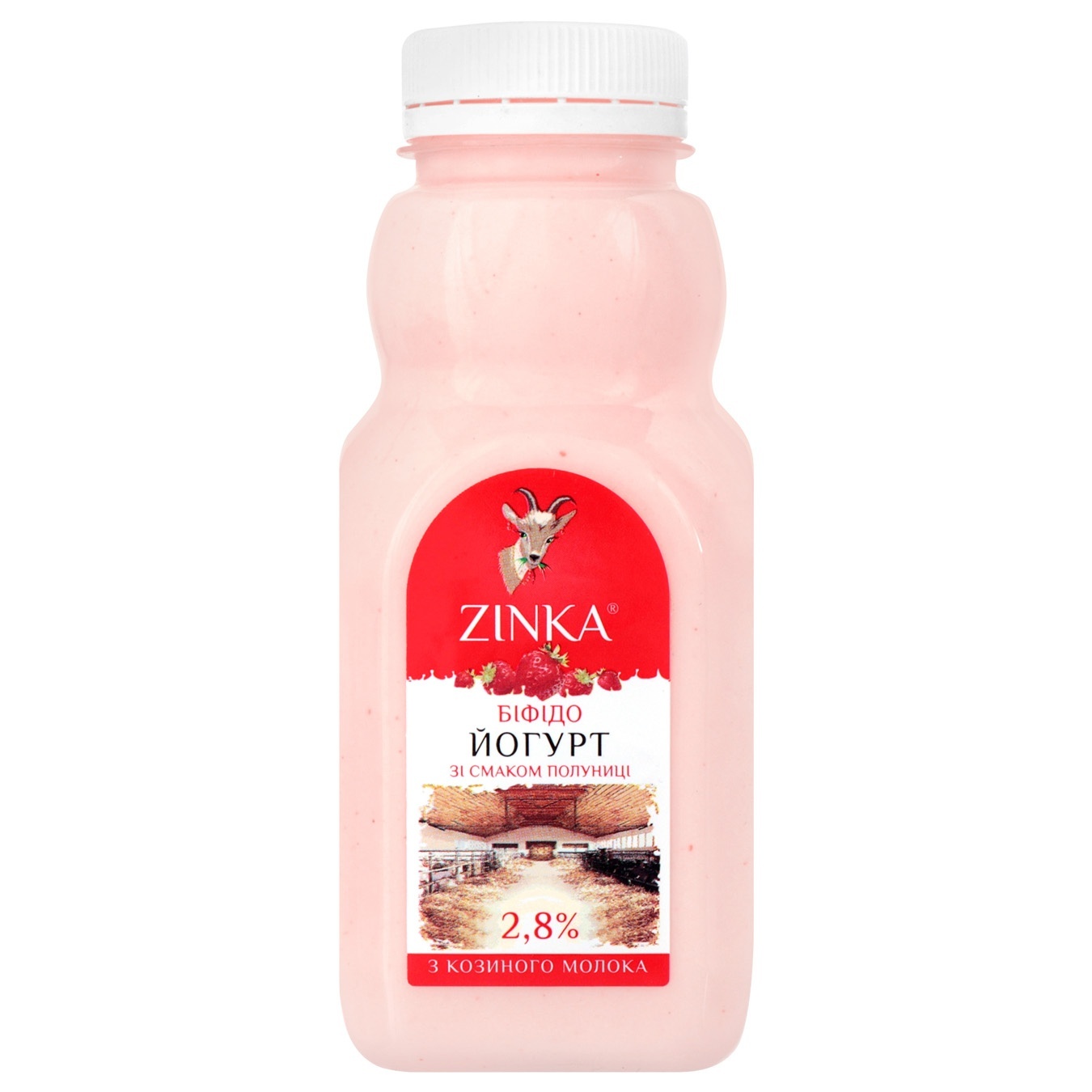 

Бифидойогурт Zinka из козьего молока со вкусом клубники 2,8% 300г