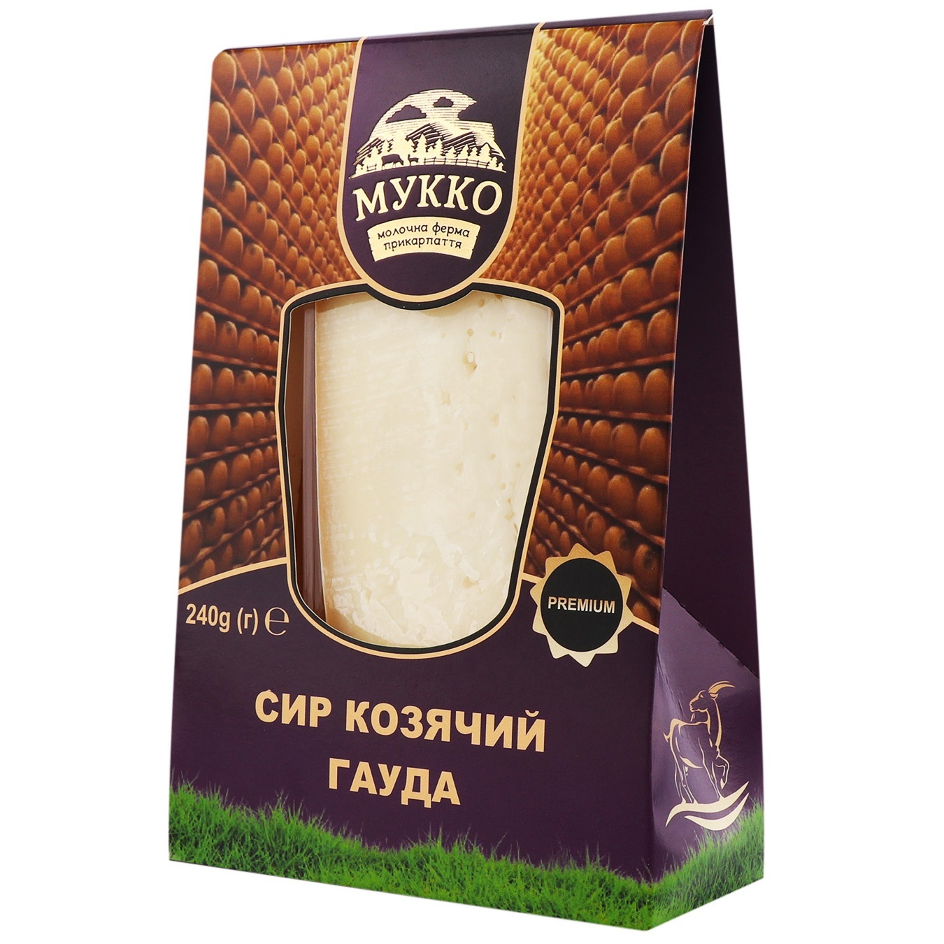 

Сыр Мукко Козий Гауда 47.5% 240г