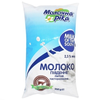 Molochna rika Southern Pasteurized Milk 2.5% 900g - buy, prices for Auchan - photo 1