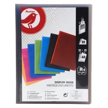 Auchan Folder With Files 60pcs - buy, prices for Auchan - photo 1