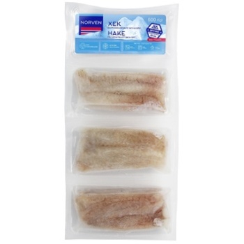 Norven Fresh Frozen Hake Fillet without Skin 3x200g - buy, prices for Auchan - photo 2