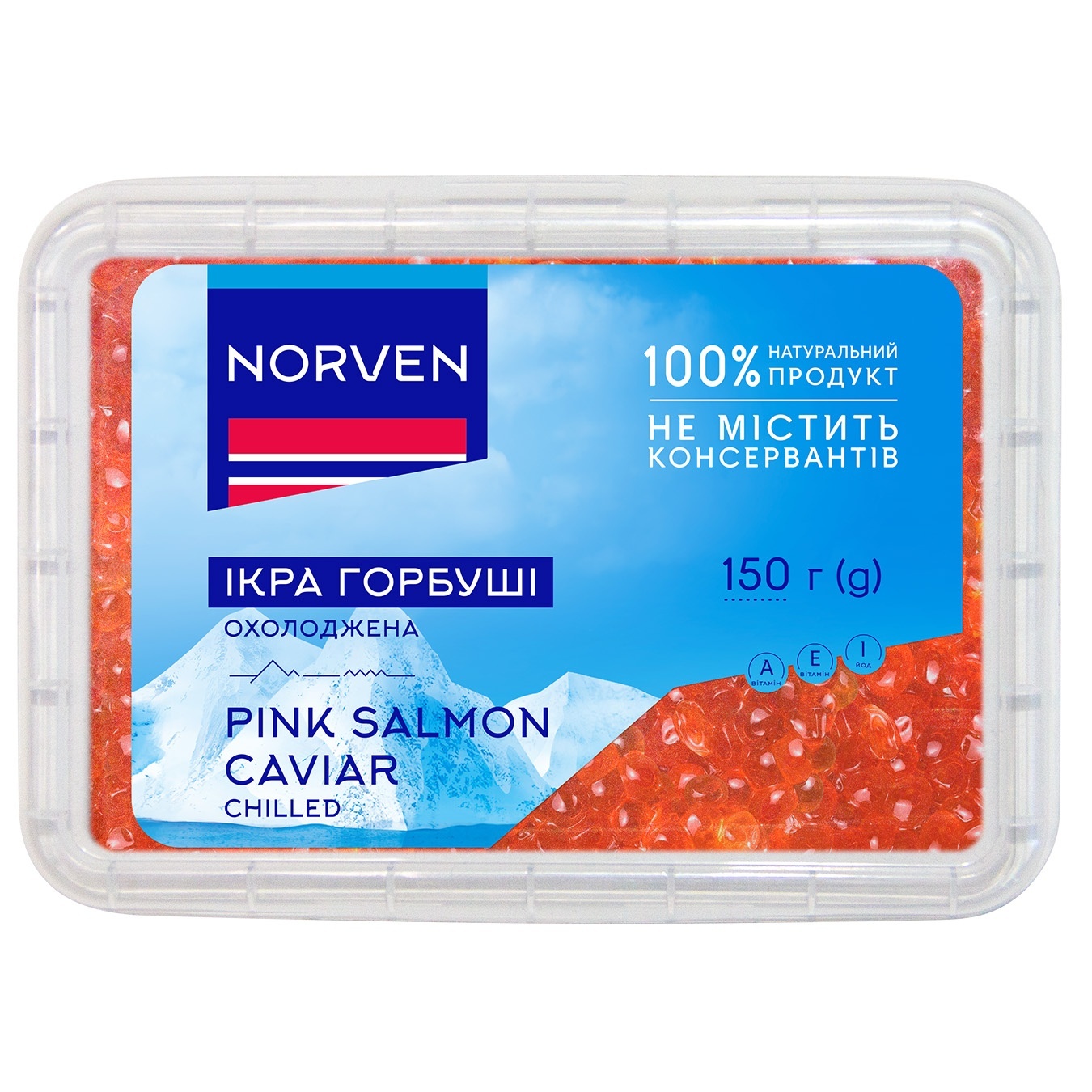 

Икра Norven горбуши охлажденная 150г