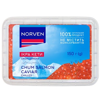 Norven Chilled Chum Salmon Caviar 150g - buy, prices for Vostorg - photo 1