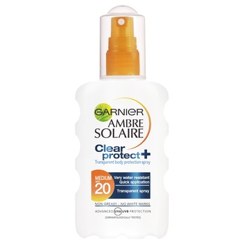 Спрей Garnier Ambre Solaire Чистая защита солнцезащитный Spf 20 200мл