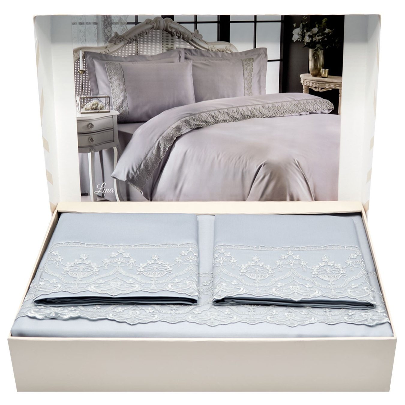 

Комплект постельного белья Tivolyo Home Lina евро