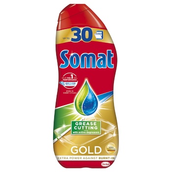 Somat Gold Anti-Fat Dishwasher Gel 540ml - buy, prices for Auchan - photo 1