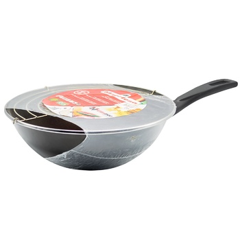 Vitrinor Black Wok Frying Pan without Lid 28cm - buy, prices for Vostorg - photo 1