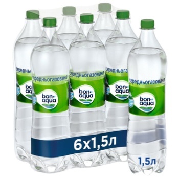 Вода BonAqua среднегазированная 1,5л - купить, цены на - фото 1