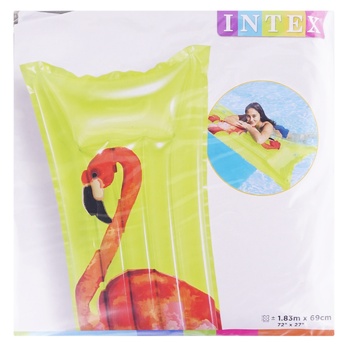 Intex Inflatable Mattress with Flamingos 183X69cm - buy, prices for MegaMarket - photo 2