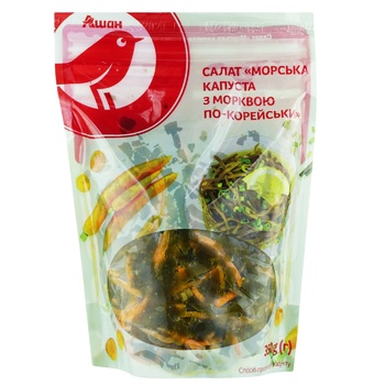 Auchan pickled with carrot laminaria 350g - buy, prices for Auchan - photo 1