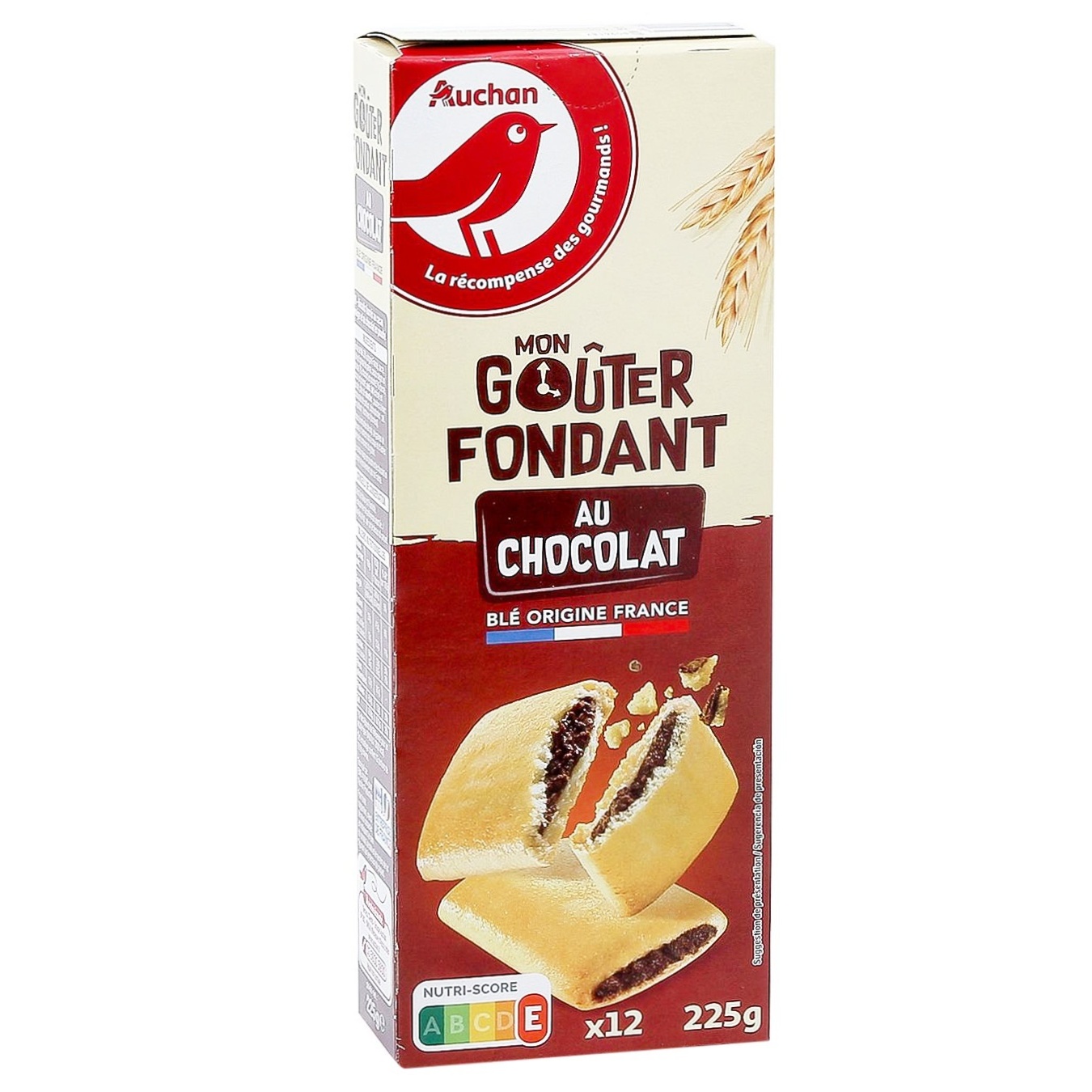 

Печенье Ашан Фондан с какао начинкой 225г