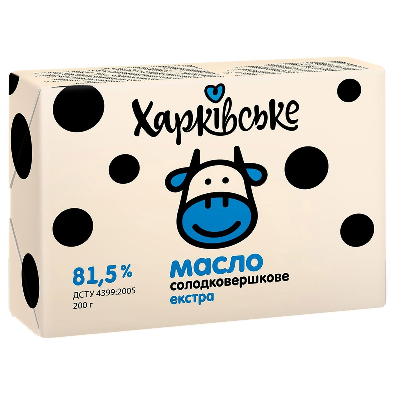 

Масло сладкосливочное Харьковское Экстра 81,5% 200г
