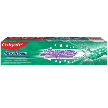 Зубная паста Colgate Макс Фреш Нежная Мята 100мл - купить, цены на Auchan - фото 3