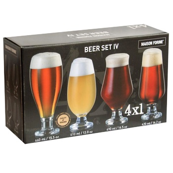 Набор бокалов Maison Forine Craft Beer Set для пива 4шт - купить, цены на - фото 1