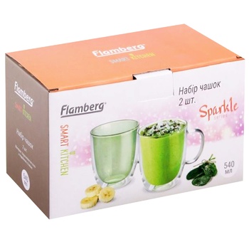 Sparkle Green Cups Set 2pcs*0.54l - buy, prices for - photo 2