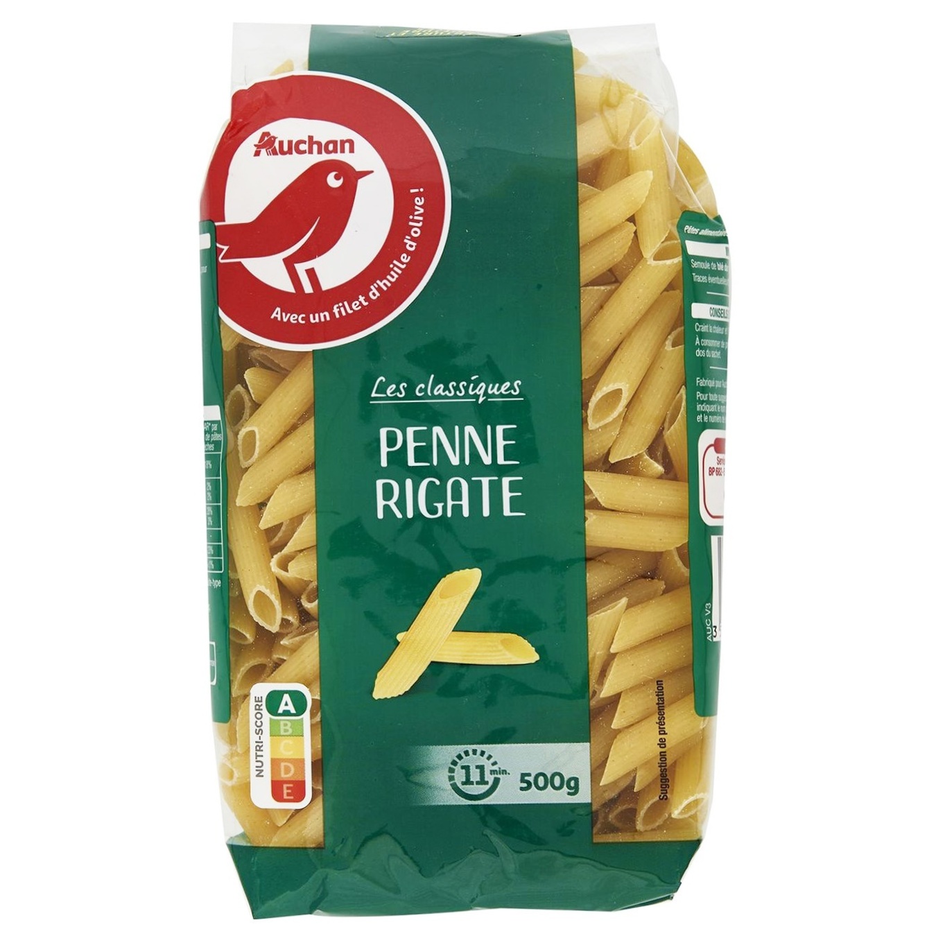 

Макаронные изделия Ашан Penne Rigate 500г