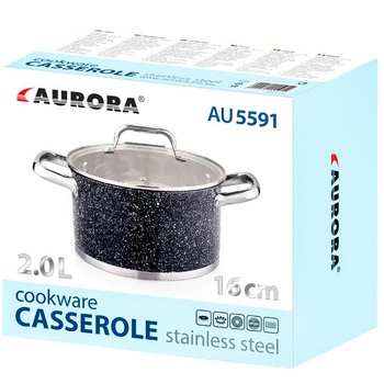 Aurora Pan with Lid 2l 16cm - buy, prices for - photo 1