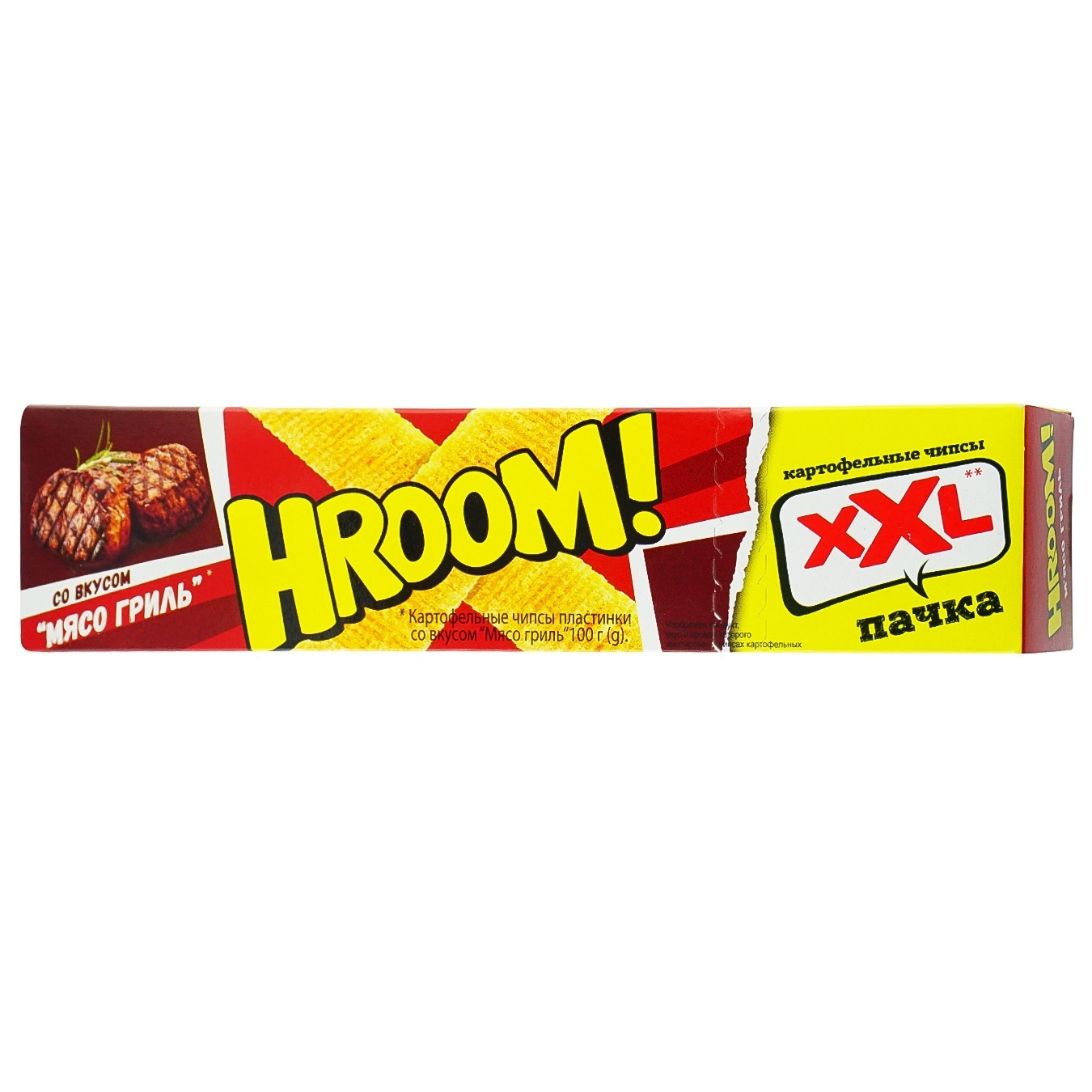 

Чипсы Hroom! со вкусом мясо гриль 100г