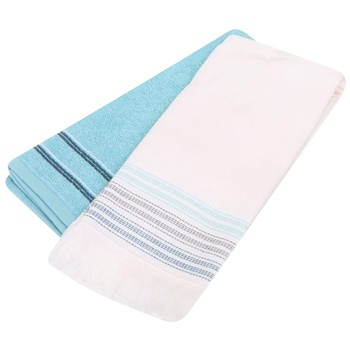 La Nuit Aurora Blue Kitchen Towels Set 2pcs 40x60cm - buy, prices for - photo 1