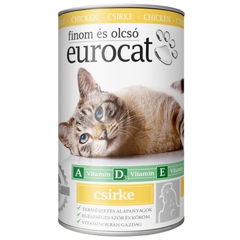 Корм EuroCat для котів з куркою 415г - купити, ціни на МегаМаркет - фото 1