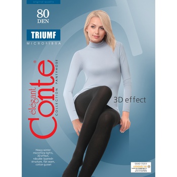 Колготки жіночі Conte Elegant Triumf Неро 3р 80ден - купити, ціни на Восторг - фото 1