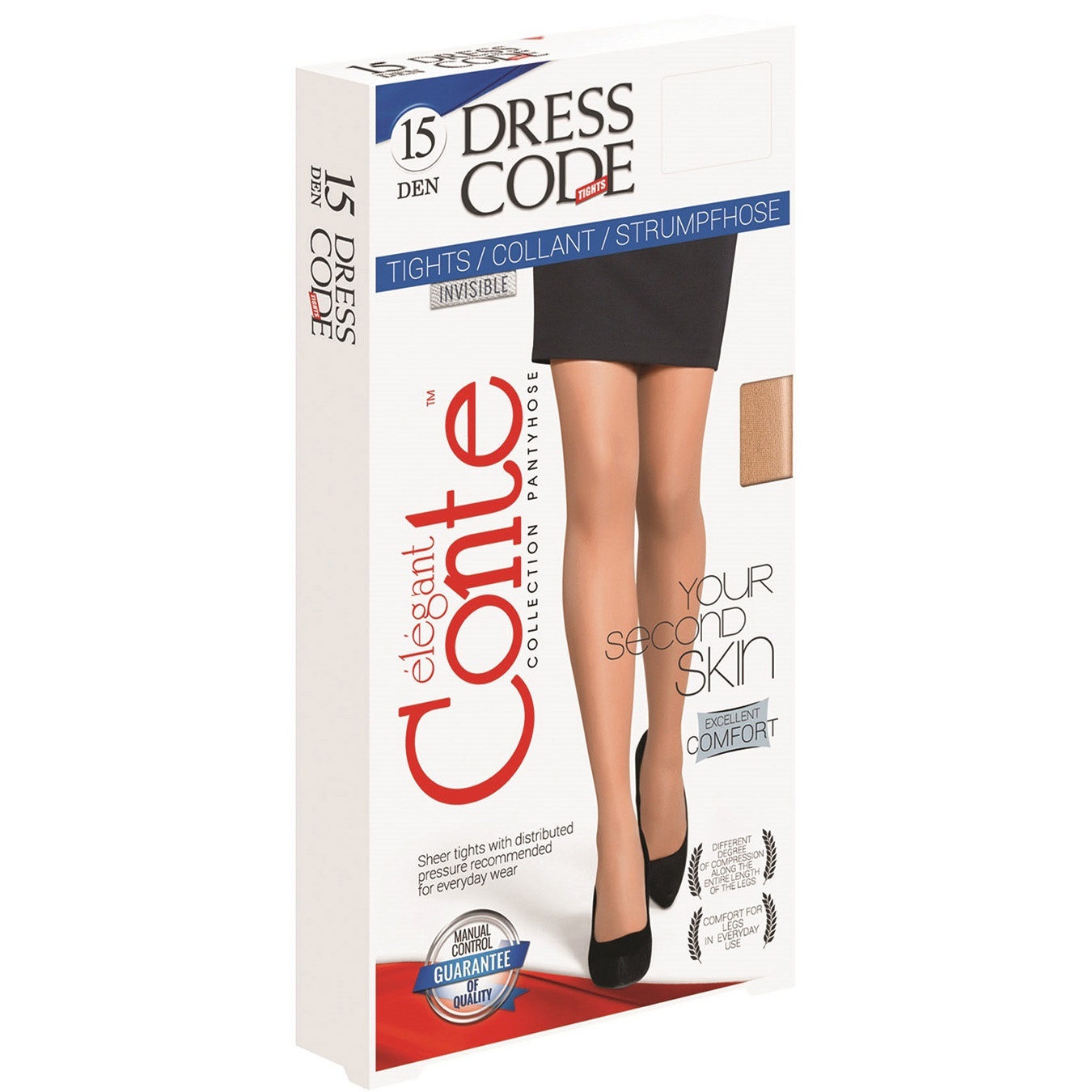 

Колготки Conte Elegant Dress Code bronz женские 15ден 4р