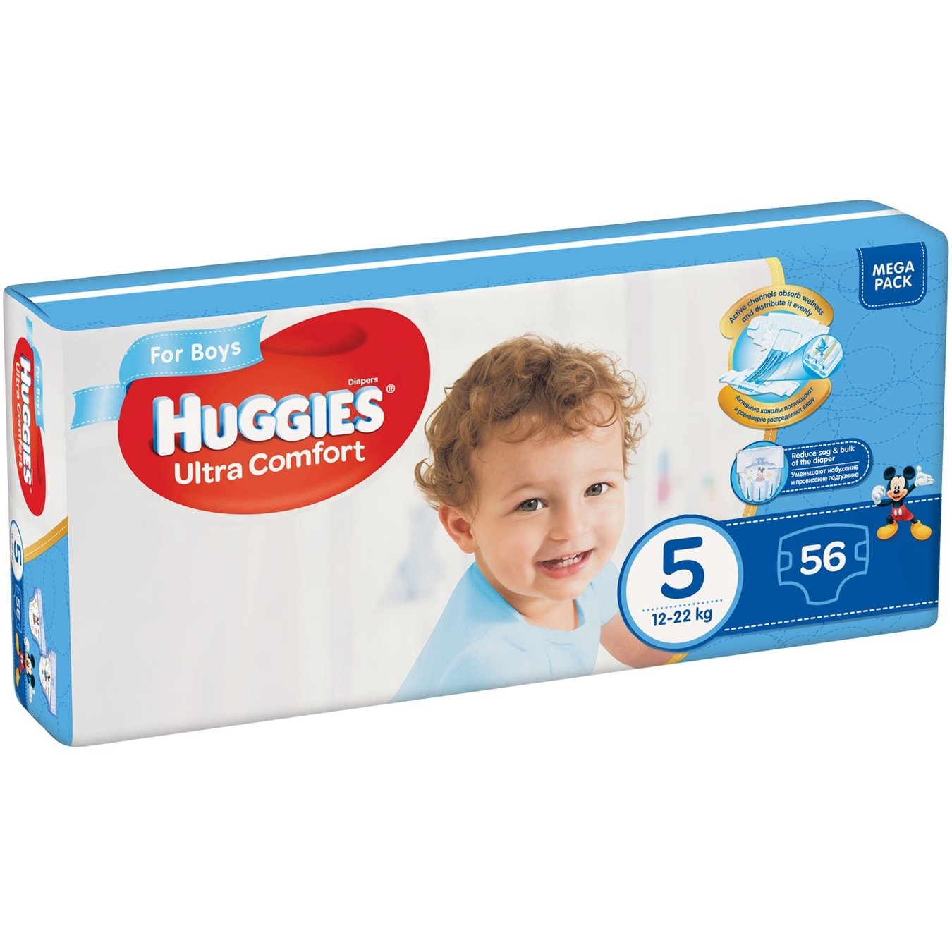 

Подгузники Huggies Ultra Comfort for Boys 5 12-22кг 56шт