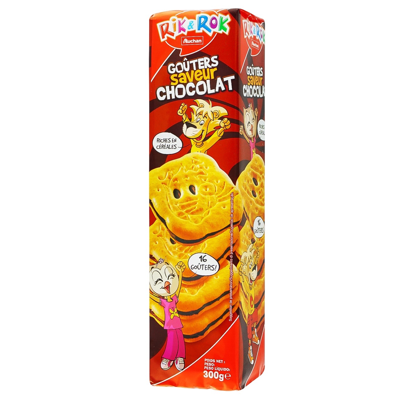 

Печенье Rik Rok со вкусом шоколада 16шт 300г