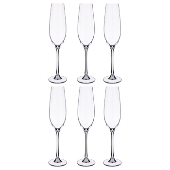 Bohemia Columba Glass Set for Champagne 260ml 6pcs - buy, prices for - photo 3