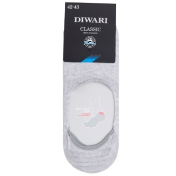 Diwari Classic Men's Socks s.27 000 light gray 16C-17SP - buy, prices for ULTRAMARKET - photo 1