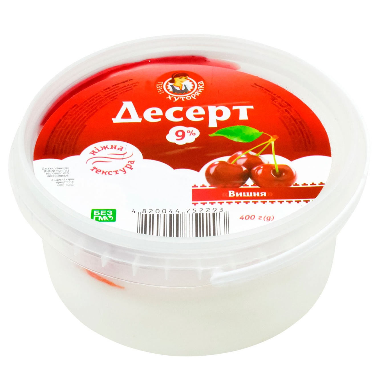 

Десерт творожный Пани Хуторянка с вишней 9% 400г