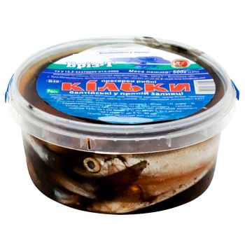 Briz-T Spicy Salting Baltic Sprat 500g - buy, prices for Auchan - photo 1