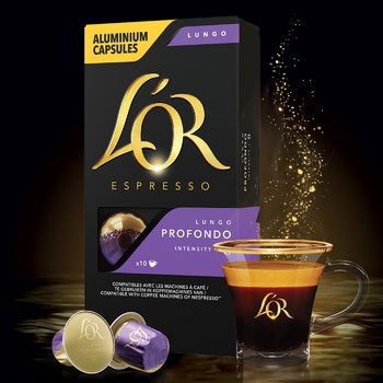 L`OR Lungo Profondo Ground Coffee in Capsules 10pcs 52г - buy, prices for MegaMarket - photo 6