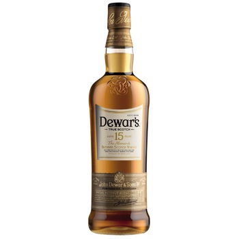 Віскі Dewar's 15 років 40% 0,7л металева коробка - купити, ціни на МегаМаркет - фото 2