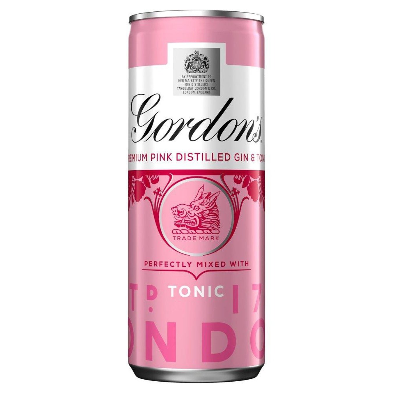 

Напиток Gordon`s Pink Gin Tonic 5% 250мл