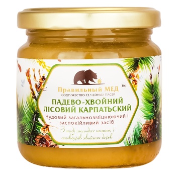 Pravilniy Med Padevo-Coniferous  Honey 260g - buy, prices for COSMOS - photo 1