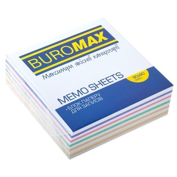 Бумага для заметок Buromax Зебра 90х90мм - купить, цены на ULTRAMARKET - фото 1