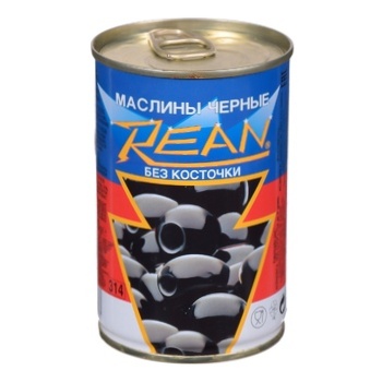 Rean Pitted Black Olives 300g - buy, prices for COSMOS - photo 1