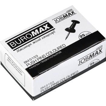 Buromax Jobmax BM.5153 Push Pins Coloured 25pcs - buy, prices for NOVUS - photo 2