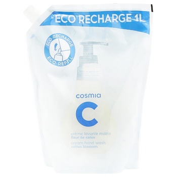 Cosmia Eco Recharge Cotton Flower Hand Soap 1l - buy, prices for Auchan - photo 1