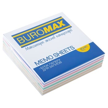 Блок паперу Buromax Зебра для нотаток 90х90х40мм - купити, ціни на МегаМаркет - фото 1