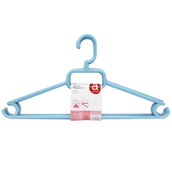 Actuel Set of Plastic Hangers 40.5cm 4pcs - buy, prices for Auchan - photo 1