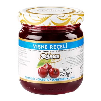 Segmen Sugar-Free Cherry Jam 230g - buy, prices for COSMOS - photo 1