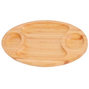 Блюдо Wilmax Bamboo овальное 3-секции 35.5х20.5см