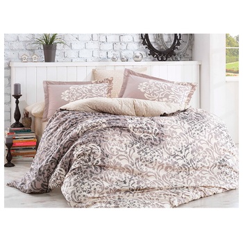 Комплект постельного белья Hobby Flannel Serenity серый 200х220 2х50х70см - купить, цены на - фото 1