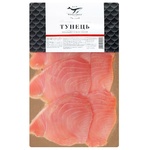 Тунець К.І.Т. холодного копчення нарiзка 90г