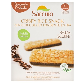 snack sarchio rice dark chocolate 100g